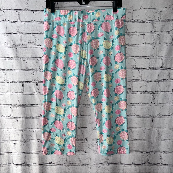 Simply Southern Pants - Simply Southern Pastel Pull On Capri Leggings Plus Size‎ XXL
